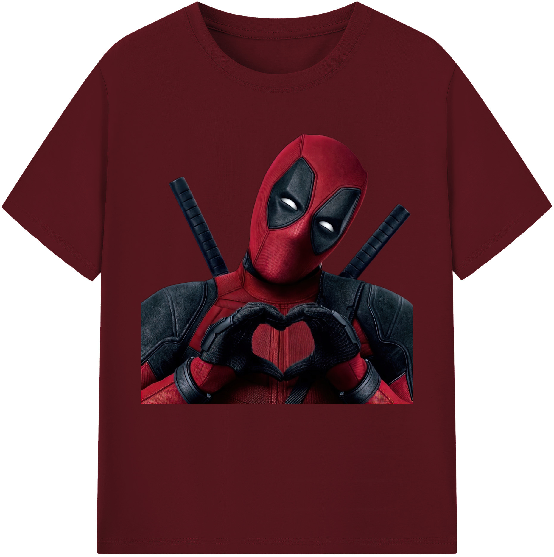 （画像用） Deadpool デッドプール 綿100％半袖Tシャツ（フロントプリント）